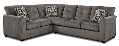  							2 Piece Sectional Grey
						 