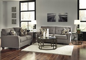   Ashley Tibee Sofa and Loveseat Slat... 