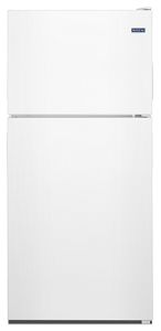  							White 21 cu ft Refrigerator
						 