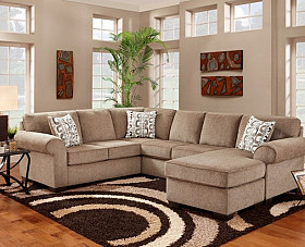   Jesse Cocoa 3 Piece Sectional with ... 