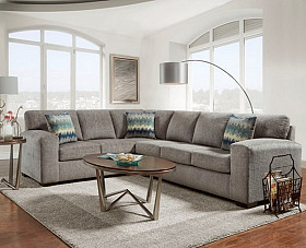   Silverton Pewter 2 Piece Sectional 