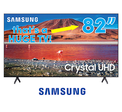   82" Samsung Crystal UHD 4K Smart TV 