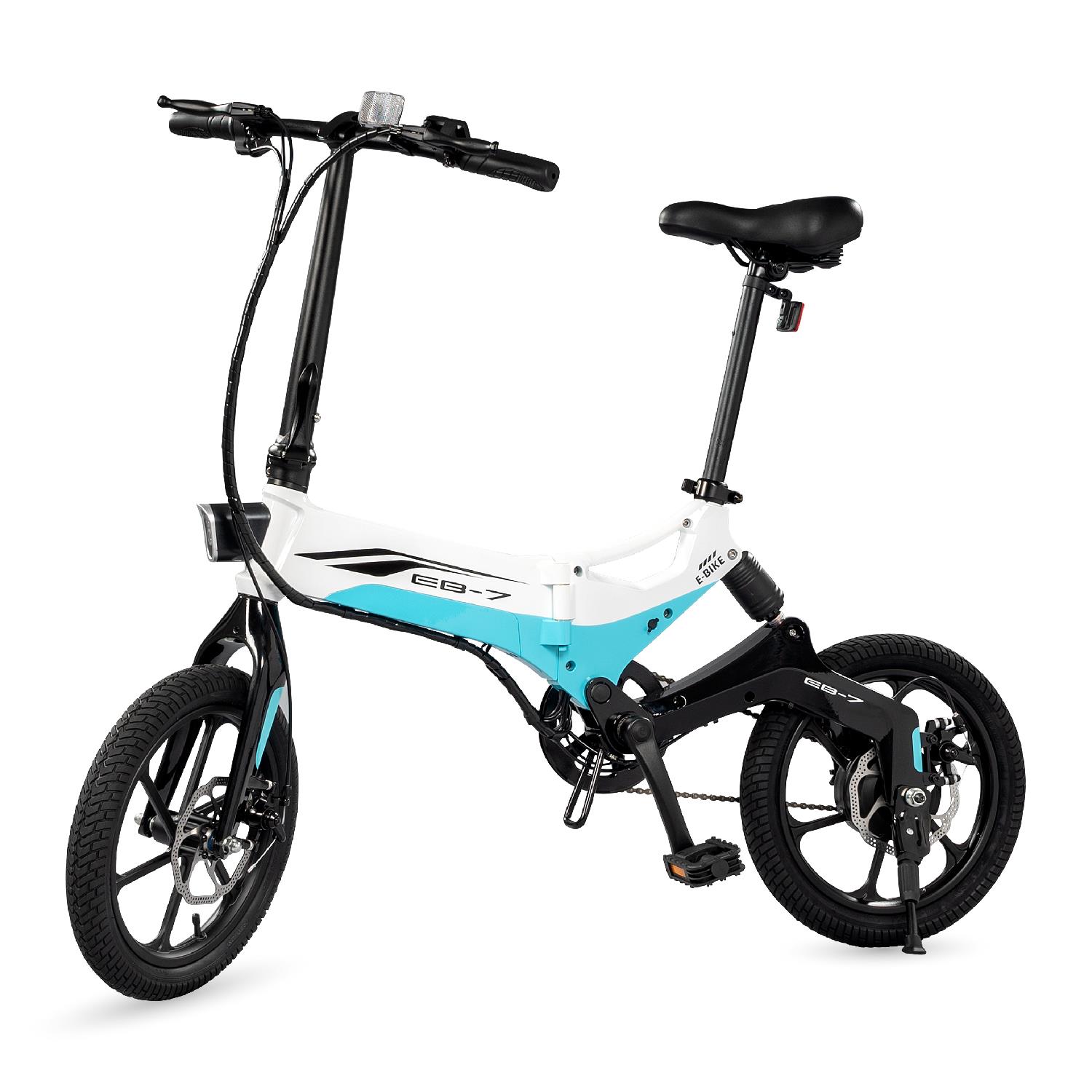Swagtron - EB-7 Folding Electric Bike: White | Aarons