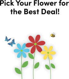 Pick Your Flower FOr Your Best Deal!