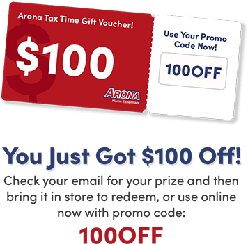 You Just Got $100 Off! Check your email for your prize and then bring it in store to redeem, or use online now with promo code: 100OFF