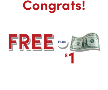 Congrats! Get Your First Week FREE PLUS We Will Give You $1 in Cash! Come in store to redeem on a new rental today!
